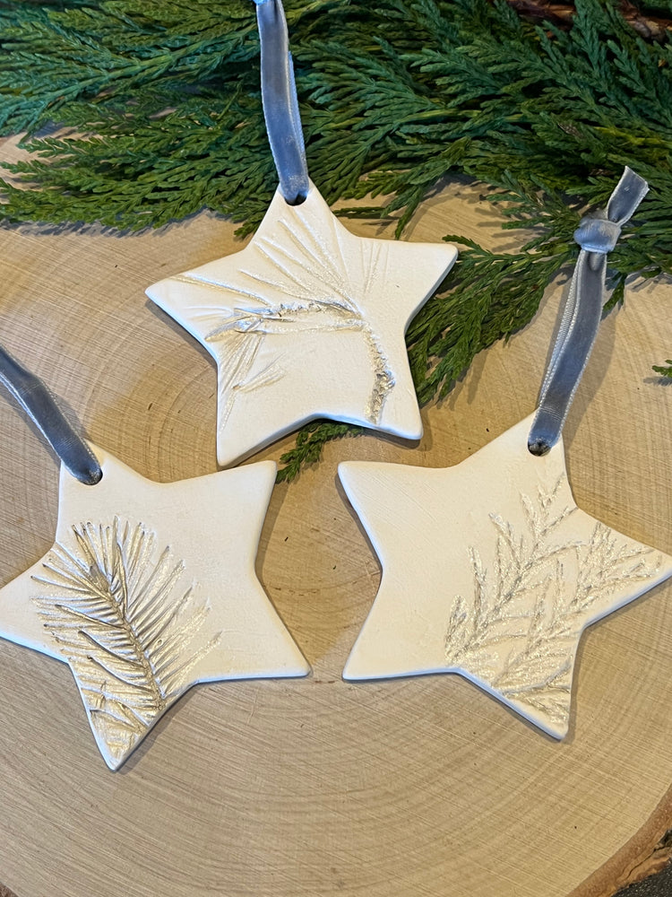 Handmade Ceramic Star Decoration (Each)