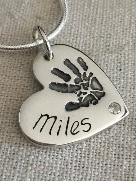 Large Mini Hand and Foot print Charm