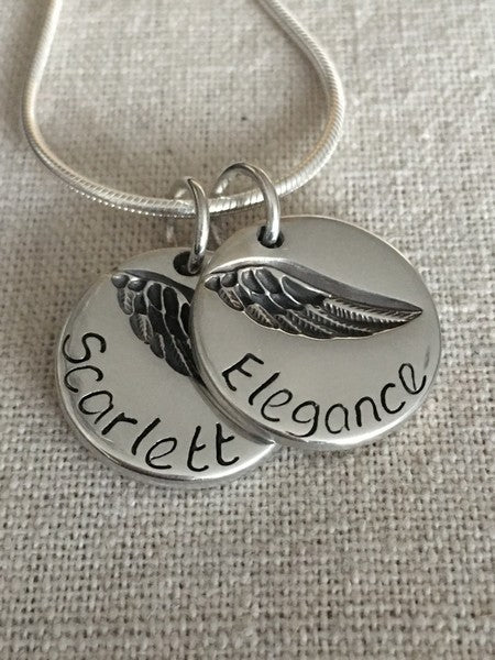 Memory Angel Wing charm