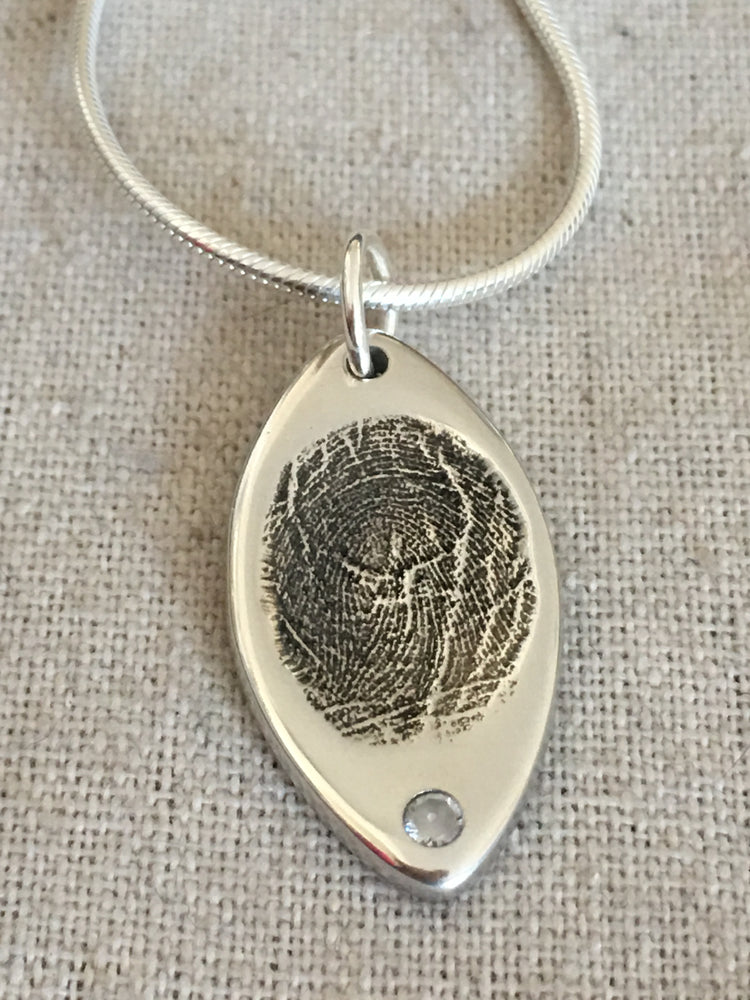 Thumbprint jewelry hot sale of deceased