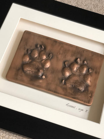 Pawprints Raised Impression - 1 pet x 2 pawprints